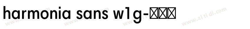 harmonia sans w1g字体转换